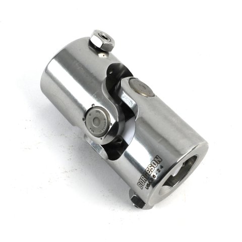 Borgeson Universal Steering U-Joints 125252 U-Joint, Standard Style, Stainless Steel, Polished, 1 in. DD Ends, Each