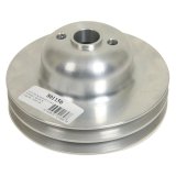 Borgeson Crankshaft Pulleys 801150 Pulley, V-belt, 2-groove, Aluminum, Natural, Ford, Each thumbnail 1
