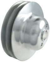 Borgeson Crankshaft Pulleys 801150 Pulley, V-belt, 2-groove, Aluminum, Natural, Ford, Each thumbnail 2