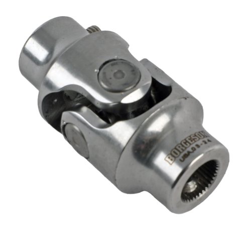 Borgeson Universal Steering U-Joints 124925 U-Joint, Standard Style, Stainless Steel, Polished, 3/4 in. DD, 11/16 in. 36-spline, Each