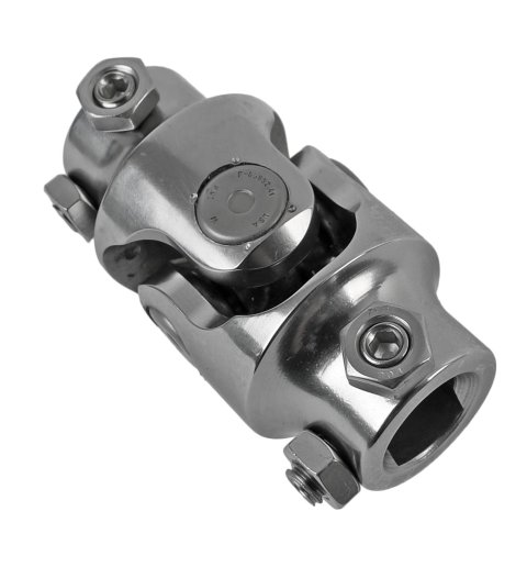 Borgeson Universal Steering U-Joints 124946 Joint, Stainless Steel, Polished, 3/4 in. DD, 17mm DD, Each