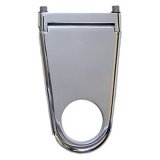 Borgeson Solid-Style Column Drops 911204 Steering Mount, Aluminum, Polished, 2.00 in. Diameter, 4.0 in. Drop, Each thumbnail 1