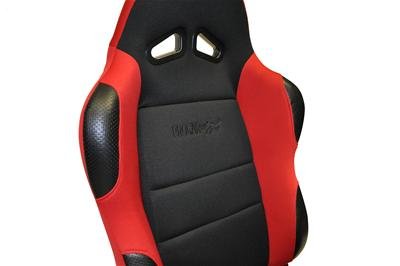 Procar Sportsman Racing Red/black Velour Seat 80-1606-64L Seat, Series 1606, Lever Reclining, Driver Side, Velour, Red, Each thumbnail 5