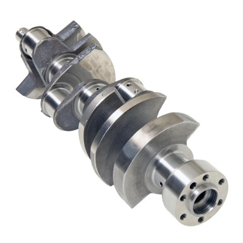 Scat Cast Crankshafts 9-103750L Crankshaft, 1-Piece Seal, External Balance, Steel, 3.750 in. Stroke, Chevy, 350, Each thumbnail 2