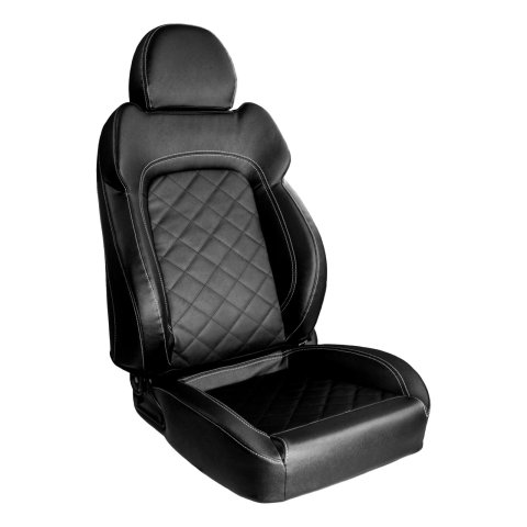 Procar Touring Series 1680 Black Vinyl Seat 80-1680-51R Seats, 1680, Recliner, Vinyl, Passenger Side, Each