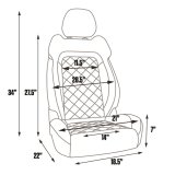 Procar Touring Series 1680 Black Vinyl Seat 80-1680-51R Seats, 1680, Recliner, Vinyl, Passenger Side, Each thumbnail 2