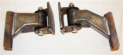 M.O.R.E. BombProof Motor Mounts JM200 Mounts, Complete Mount, Bolt-In, Steel, Natural, Polyurethane, Black, Chevy V8 into Jeep, Pair thumbnail 2
