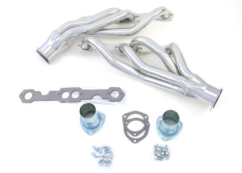 Patriot Clippster Headers H8021-1 Headers, Clippster, Mid-Length, Steel, Silver Ceramic Coated, Chevy, Small Block, Pair thumbnail 5