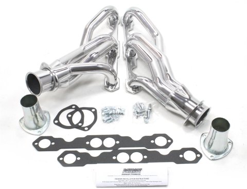 Patriot Clippster Headers H8021-1 Headers, Clippster, Mid-Length, Steel, Silver Ceramic Coated, Chevy, Small Block, Pair thumbnail 6