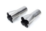 Patriot Formed Collectors H7686 Header Collectors, Weld-On, Steel, Natural, 2.0 in. Primary, 3.5 in. Outlet, 10 in. Length, Pair thumbnail 3