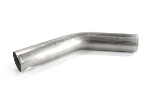 Patriot Exhaust Mandrel Bends 2.5 Inch 304 Stainless Steel Pipe H6951 Tubing, 45 Degree, Bend, 2 1/2 in. Diameter, 4 in. Radius, 16-Gauge, Steel, Each thumbnail 1