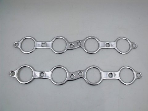 Patriot Seal-4-Good Header Gaskets 66087 Exhaust Gaskets, Header, Seal-4-Good, Aluminum, 1.90 in. Round Port, Chevy, 5.7L, Pair thumbnail 1