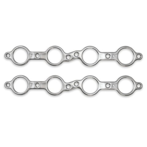 Patriot Seal-4-Good Header Gaskets 66087 Exhaust Gaskets, Header, Seal-4-Good, Aluminum, 1.90 in. Round Port, Chevy, 5.7L, Pair thumbnail 2