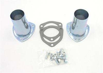 Patriot Collector Reducers with 2.25 Inch Outlet H7251 Header Reducers, 3-Bolt Flange, 3 in. Inlet, 2 1/4 in. Outlet, Steel, Natural, Pair thumbnail 1