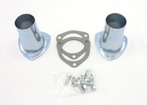 Patriot Collector Reducers with 2.25 Inch Outlet H7251 Header Reducers, 3-Bolt Flange, 3 in. Inlet, 2 1/4 in. Outlet, Steel, Natural, Pair thumbnail 2