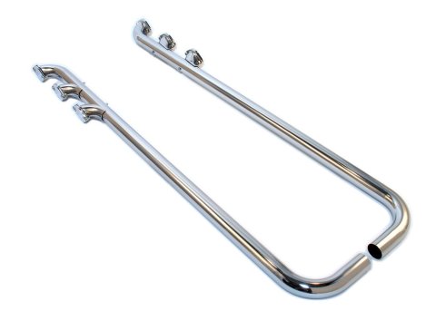 Patriot Side Exhaust H1274 Exhaust, Pipe, Triple Lake, Steel, Chrome, 2 in. Diameter Inlet, 70 in. Long, Kit thumbnail 3