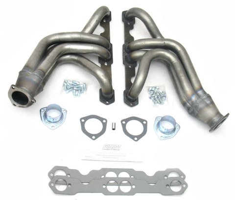 Patriot Tri-5 Headers H8025 Headers, Tri-5, Mid Length, Steel, Natural, Chevy, Small Block, Pair thumbnail 4