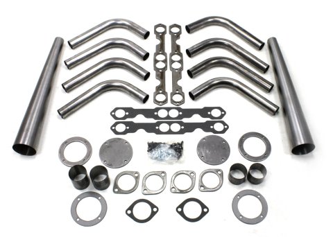Patriot Lakester Weld-Up Kits H8001 Headers, Lakester, Weld-up, Steel, Natural, Chevy, Small Block, Kit