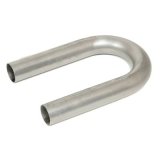 Patriot 180 Degree Bends 1.375 Inch Steel Exhaust Pipe H7006 Tubing, Degree, Mandrel U-Bend, 1 3/8 in. Diameter, 2.5 in. Radius, 18-Gauge, Steel, Each thumbnail 3