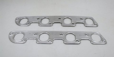 Patriot Seal-4-Good Header Gaskets 66052 Exhaust Gaskets, Header, Seal-4-Good, Aluminum, Stock Port, Ford, 351C, 4V, Pair thumbnail 1