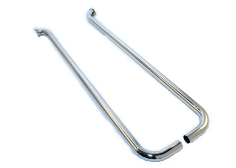 Patriot Side Exhaust H1283 Exhaust, Pipe, Single Lake, Steel, Chrome, 2 in. Diameter Inlet, 80 in. Long, Kit thumbnail 1