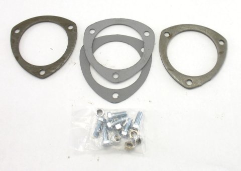 Patriot Collector Flange Kits H7261 Flanges, 3-Bolt, 3.5 in. I.D., Gaskets, Fasteners, Set thumbnail 2