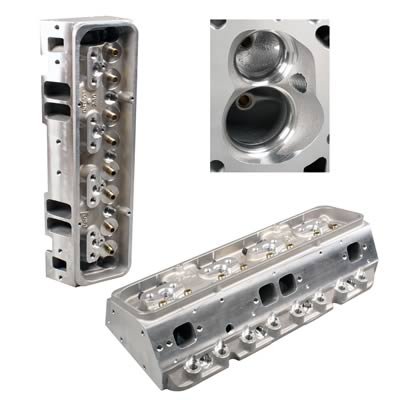 Dart Pro 1 Aluminum Cylinder Heads 11710040P Head, 1, Aluminum, Bare, 64cc Chamber, 230cc Intake Runner, Chevy, 327, 350, 400, Each thumbnail 1