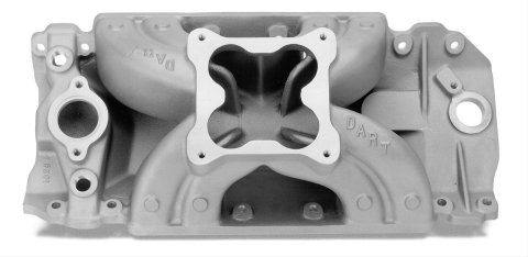 Dart Single Plane Intake Manifolds 41125002 Manifold, Tall Deck, Rectangle Port, Plane, Aluminum, Natural, Dominator, Chevy, Big Block, Each