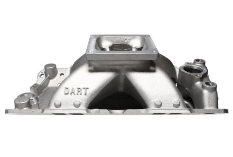 Dart Single Plane Intake Manifolds 42421000 Manifold, Plane, Aluminum, Natural, Dominator Flange, Chevy, Small Block, Each thumbnail 5