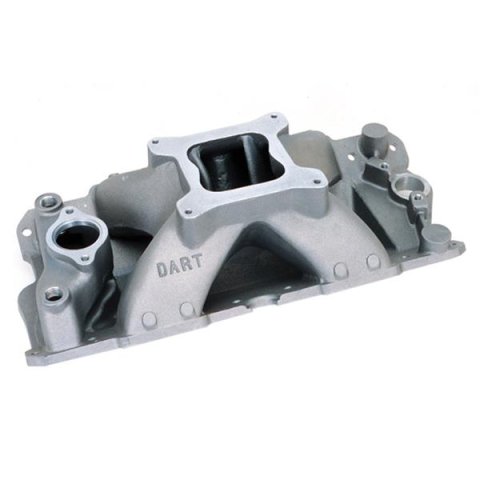 Dart Single Plane Intake Manifolds 42421000 Manifold, Plane, Aluminum, Natural, Dominator Flange, Chevy, Small Block, Each thumbnail 8