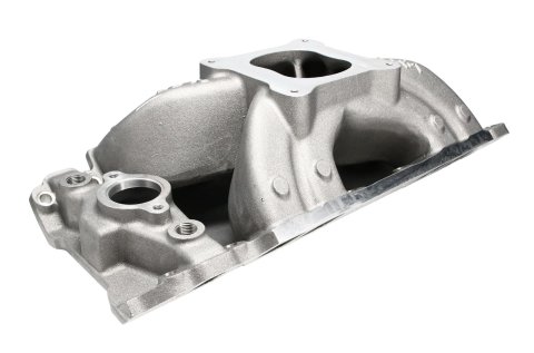 Dart Single Plane Intake Manifolds 41115000 Manifold, Plane, Aluminum, Natural, Square Bore Flange, Chevy, Rectangular Port, Tall Deck, Each thumbnail 3