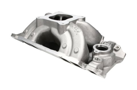 Dart Single Plane Intake Manifolds 41115000 Manifold, Plane, Aluminum, Natural, Square Bore Flange, Chevy, Rectangular Port, Tall Deck, Each thumbnail 4