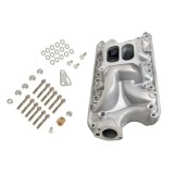 Dart Dual Plane Intake Manifolds 44811000 Manifold, Plane, Aluminum, Natural, Square Bore Flange, Ford, Small Block, Dart, Each thumbnail 1
