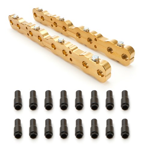 Dart Stud Girdles 64110003 Girdles, Clamp-on, Aluminum, Gold Anodized, for Use On Cylinder Heads Only, Chevy, Small Block, Kit thumbnail 2