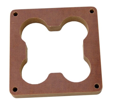 Dart 1 Inch Carburetor Spacer 62100006 Spacer, Phenolic, 1.000 in. Thick, Open Center Colverleaf, 4500, Dominator Bore, Each thumbnail 1