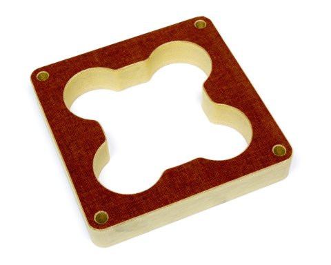 Dart 1 Inch Carburetor Spacer 62100006 Spacer, Phenolic, 1.000 in. Thick, Open Center Colverleaf, 4500, Dominator Bore, Each thumbnail 2