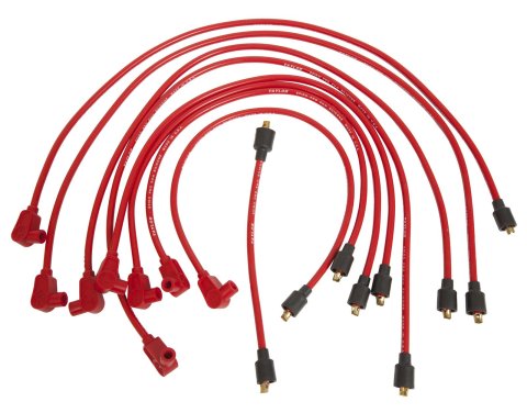 Taylor Spiro-Pro Spark Plug Wire Sets 74201 Wires, Spiro-Pro, 8mm, Red, 90 Degree Boots, Chevy, GMC, Small Block, V8, Set thumbnail 2