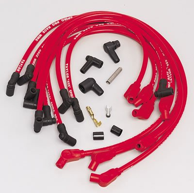 Taylor 409 Race-Fit Pro Race Spark Plug Wires 79258 Wires, Race, Spiro-Wound, 10.4mm, Red, 135 Degree Boots, Ford, 5.0/5.8L, V8, Set thumbnail 2