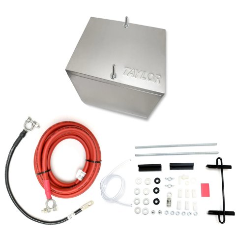 Taylor 200 Series Aluminum Battery Box Kits 48201 Relocation Kit, Box, 2-Gauge Cables, Terminals, Hold-Down Hardware, Kit thumbnail 2