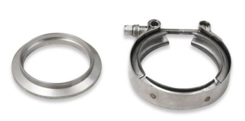 Flowtech Coyote Turbo Headers 12153FLT Headers, Forward Facing Turbo, V-Band Flanges, 304 Stainless Steel, Polished, Ford, Modular V8, Coyote, Pair thumbnail 2