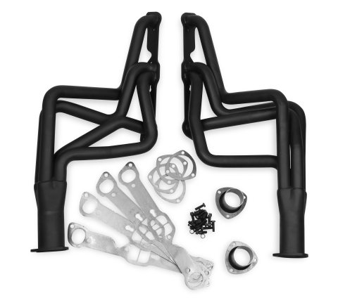 Flowtech Headers 11170FLT Headers, Long Tube, Steel, Painted, Pontiac, 326-455, Pair thumbnail 6