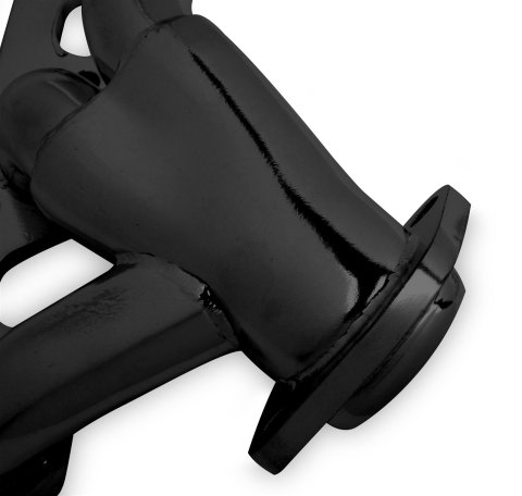 Flowtech Headers 92004FLT Headers, Shorty, Steel, Painted, 2.5 in. Collector, Round Port, Jeep, 3.8L, Pair thumbnail 1