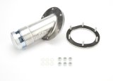 Jaz Products Dragster Fill Valves 345-251-03 Fuel Valve, Aluminum, Natural, 2.25 in. Diameter, 45 Degree, Short Neck, Dragster, 6-Bolt Flange, Each thumbnail 2