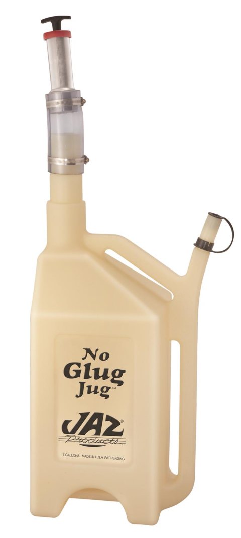 7 Gallons Jaz Products No-Glug Jug 710-107-05 Utility Jug, No-Glug, Rectangular, gallons, Vented, Plastic, Clear, Each thumbnail 2