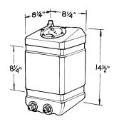 Jaz Products Drag Race 3 Gallons Fuel Cell 250-003-01 Cell, Race, Plastic, Black, Gallons, Foam, Each thumbnail 3