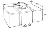 Jaz Products Drag Race 16 Gallons Fuel Cell 250-016-01 Cell, Race, Plastic, Black, Gallons, Foam, Each thumbnail 3