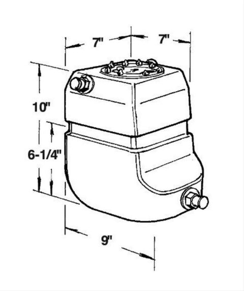 Jaz Products Pro Stock 2 Gallons Fuel Cell 220-002-01 Cell, Stock, Plastic, Black, Gallons, Foam, Each thumbnail 1