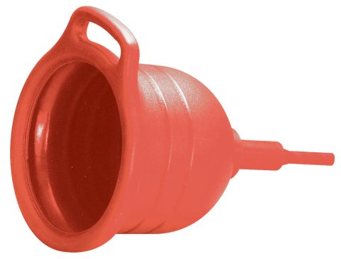 Jaz Products Funnels 555-011-06 Funnel, Round, Plastic, Red, 24 in. Length, Each thumbnail 2