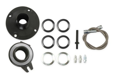 Hays Hydraulic Release Bearing Kits 82-102 Throwout Bearing, Conversion, Assembly, Braided Steel Hose, Shims, Chevy, Kit thumbnail 9