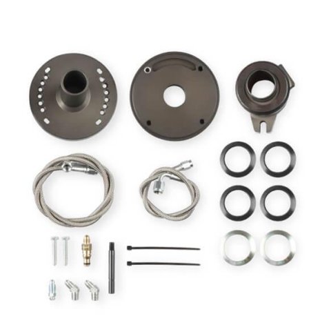 Hays Hydraulic Release Bearing Kits 82-106 Throwout Bearing, Conversion, Assembly, Braided Steel Hose, Shims, Chevy, Kit thumbnail 3